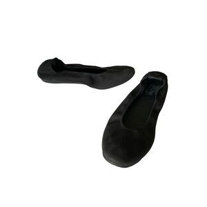 Arche France flats slip on shoes ballet suede black women's size 41 / 9.5